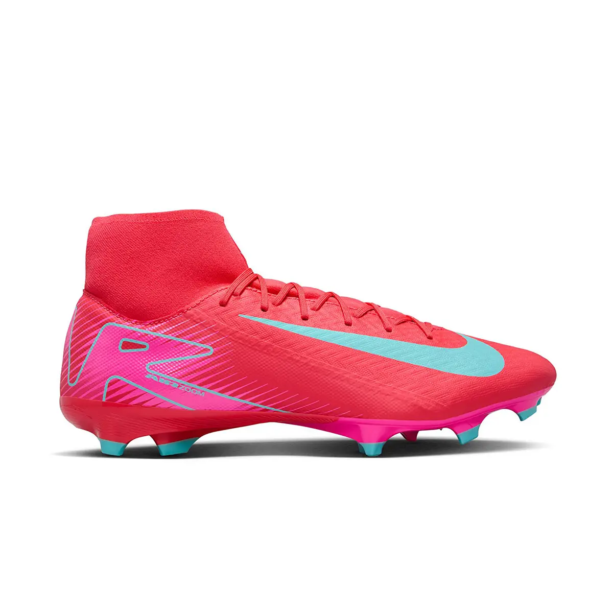 Mercurial Superfly 10 Academy Fg/Mg Fosforlu Pembe Erkek Futbol Kramponu